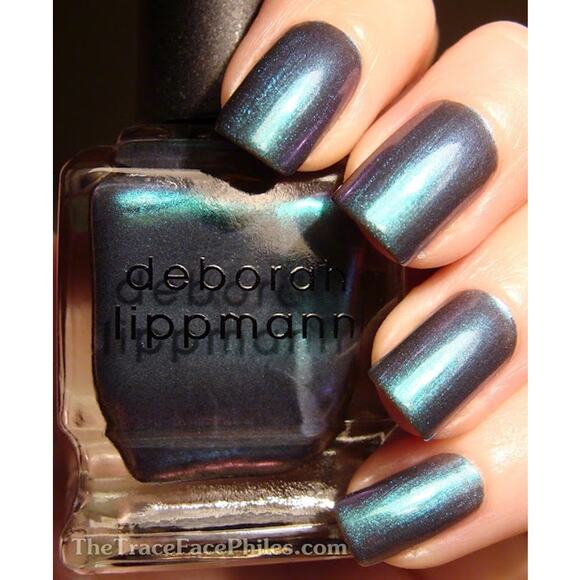 Deborah Lippmann Nail Polish "Money Now Sleep Later" NEW Blue Holo Duo Chrome - Picture 1 of 9